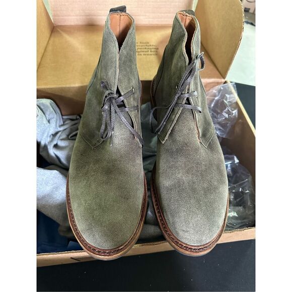 New Allen Edmonds Chandler Piombo Suede Waterproof Chukka Boots